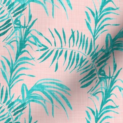 Tropical Palm (LINEN rose quatz)