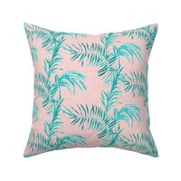 Tropical Palm (LINEN rose quatz)