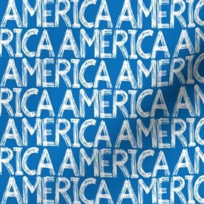 Graffiti Scribble America Blue 1