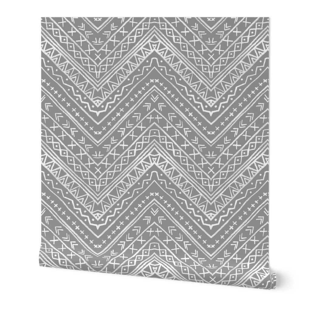 Chalk Tribal Chevron (gray)