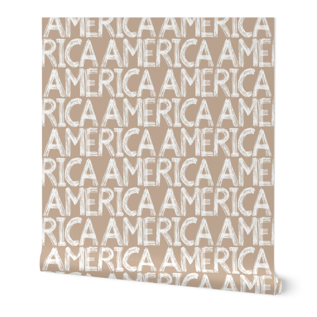 Graffiti Scribbles America Tannish