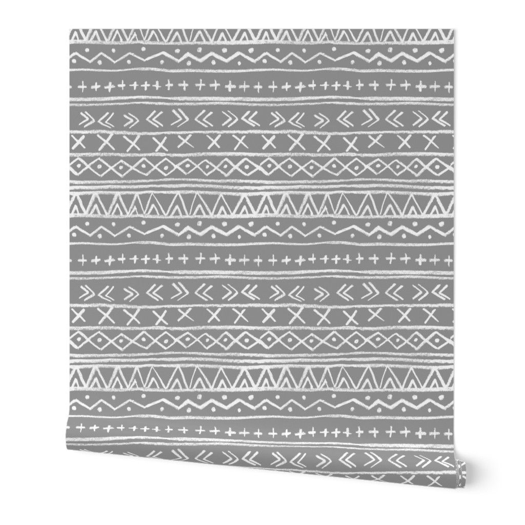 Chalk Tribal Stripe (gray)