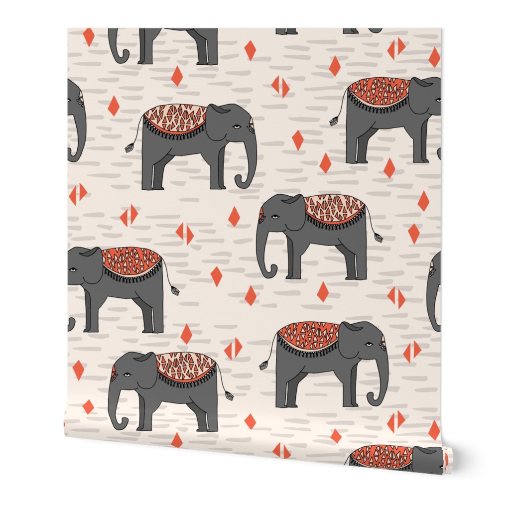 Elephant Parade - Champagne/Charcoal/Blush/Coral