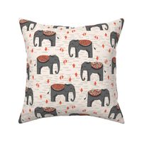 Elephant Parade - Champagne/Charcoal/Blush/Coral