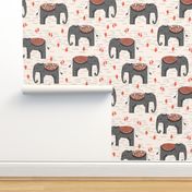 Elephant Parade - Champagne/Charcoal/Blush/Coral