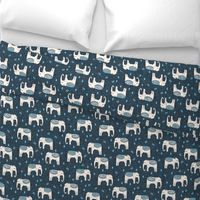 Elephant Parade - Parisian Blue/Chapagne/Soft Blue