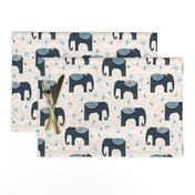 Elephants Parade - Champagne/Soft Blue/Parisian Blue