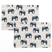 Elephants Parade - Champagne/Soft Blue/Parisian Blue