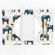 Elephants Parade - Champagne/Soft Blue/Parisian Blue