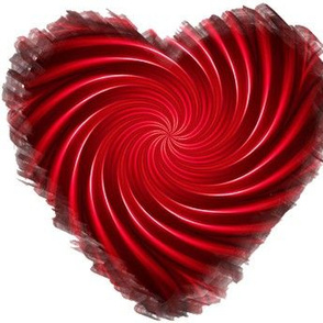 Red Twirly Heart