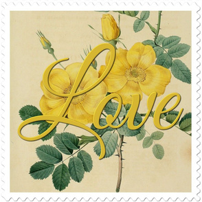 Love Stamp Flower by Joseph Redoute