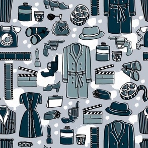 Film Noir // silent movies film andrea lauren fabric