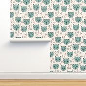 Crystal Cat - Champagne/Pale Turquoise/Black