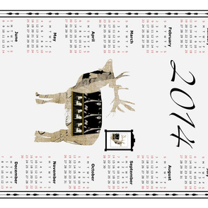 A French Reindeer 2014 calendar