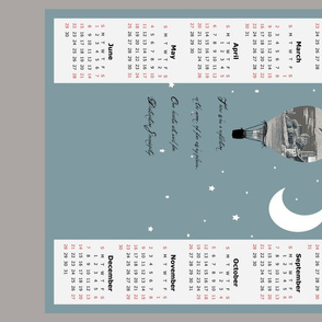 2014 tea towel calendar, destination serendipity