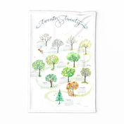 le bois des mois 2020, tea towel calendar