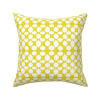 Holiday Bobbles - Abstract Geometric Festive & Frost Citron Yellow