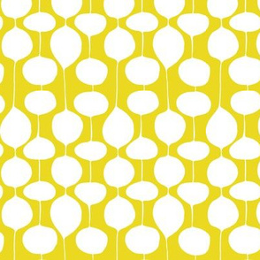 Holiday Bobbles - Abstract Geometric Festive & Frost Citron Yellow