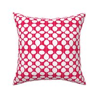 Holiday Bobbles - Abstract Geometric Festive Red