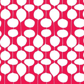 Holiday Bobbles - Abstract Geometric Festive Red