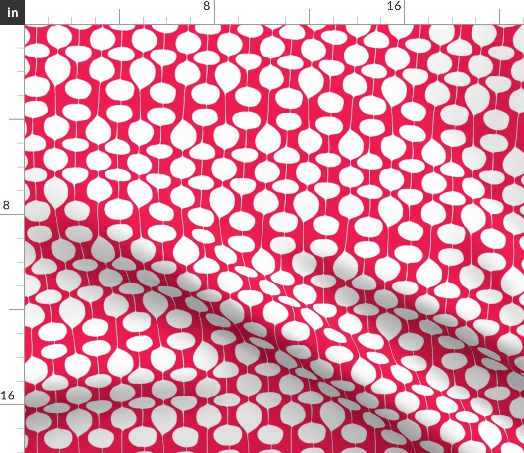 Holiday Bobbles - Abstract Geometric Festive Red