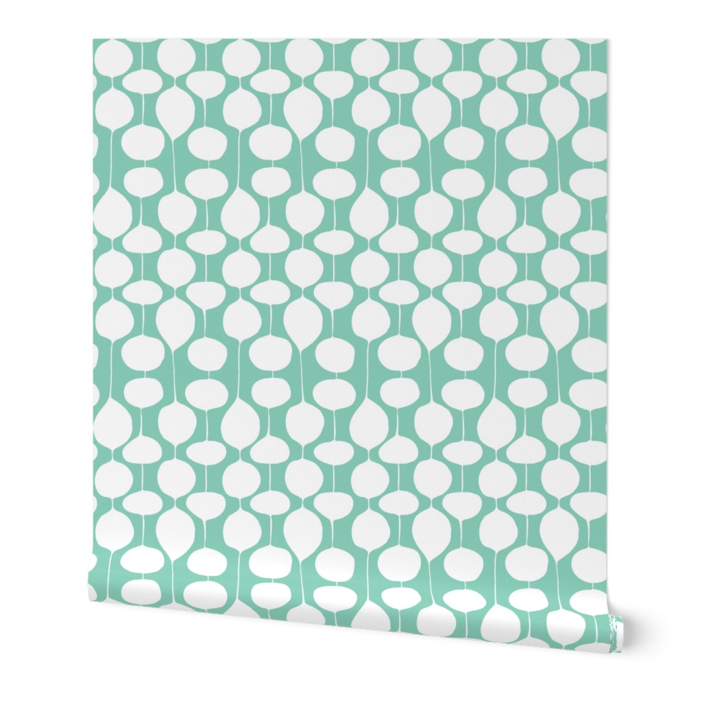 Holiday Bobbles - Abstract Geometric Festive Teal
