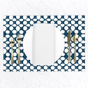 Holiday Bobbles - Abstract Geometric Remix Navy Blue