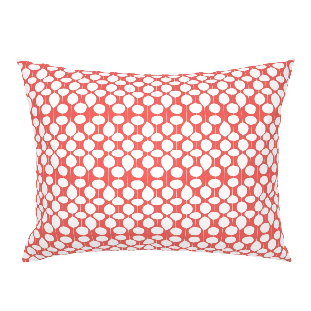 Holiday Bobbles - Abstract Geometric Remix Red