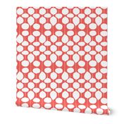 Holiday Bobbles - Abstract Geometric Remix Red