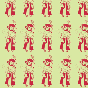 spoonflower_monkey green