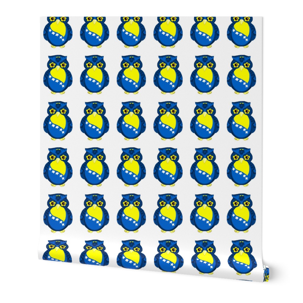 Blue & Yellow Owl