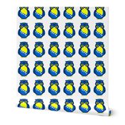 Blue & Yellow Owl