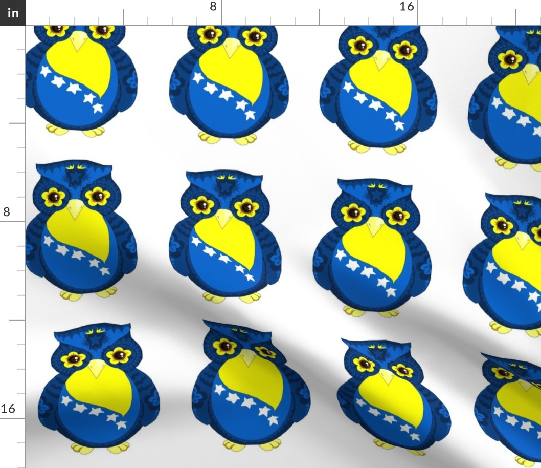 Blue & Yellow Owl