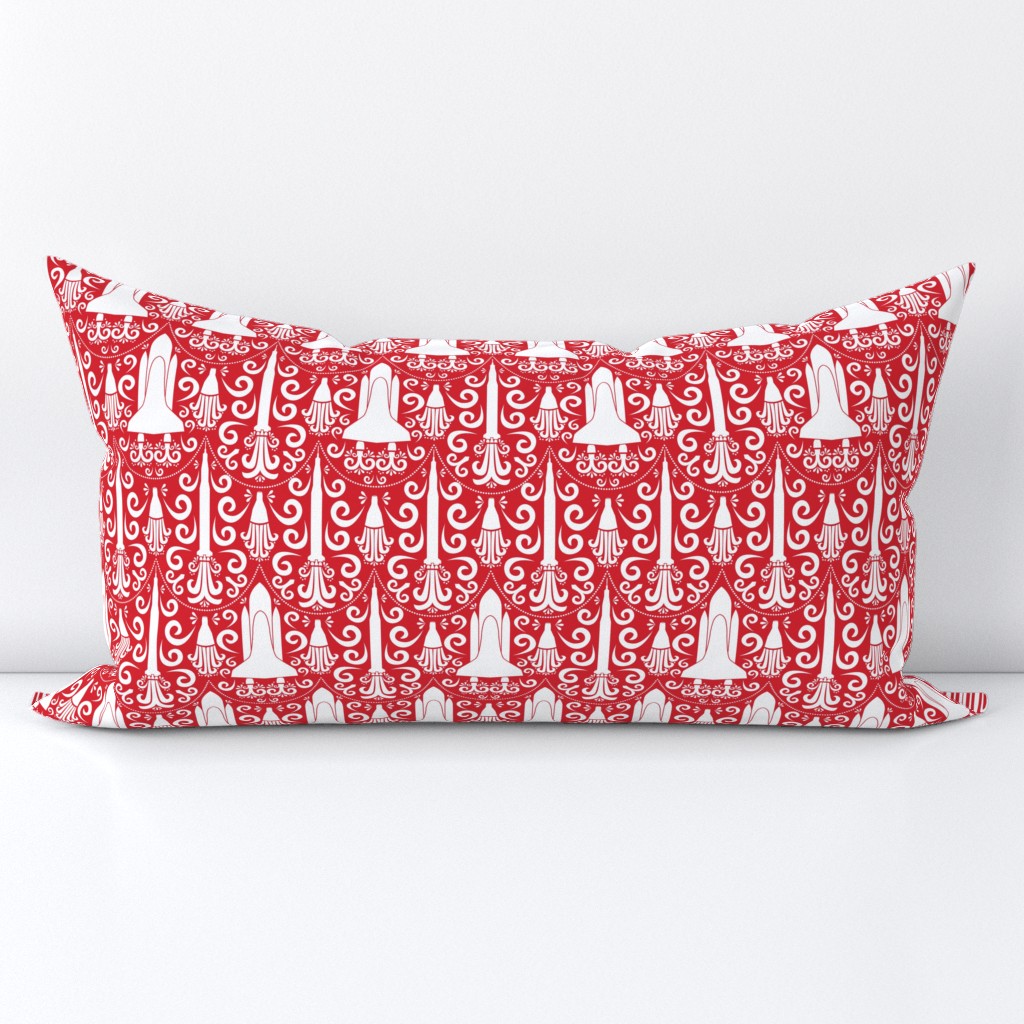 Rocket Science Damask (Red)