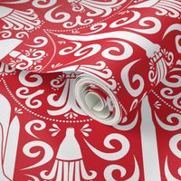 Rocket Science Damask (Red)