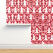 Rocket Science Damask (Red)