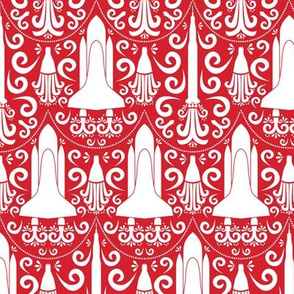 Rocket Science Damask (Red)