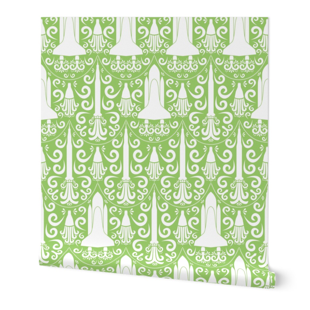 Rocket Science Damask (Green)