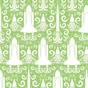 Rocket Science Damask (Green)