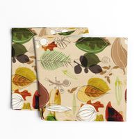 Mid century Leafy Love in Autumn