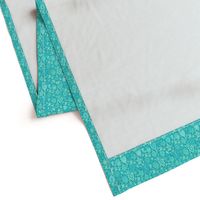 Turquoise russian paisley pattern