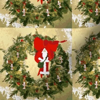 Santa Wreath