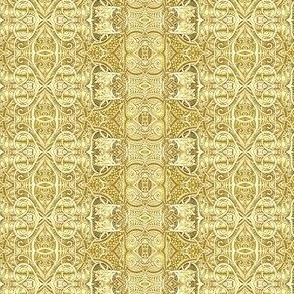 Medieval Tapestry in Mustard Sand