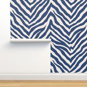 Zebra in Navy