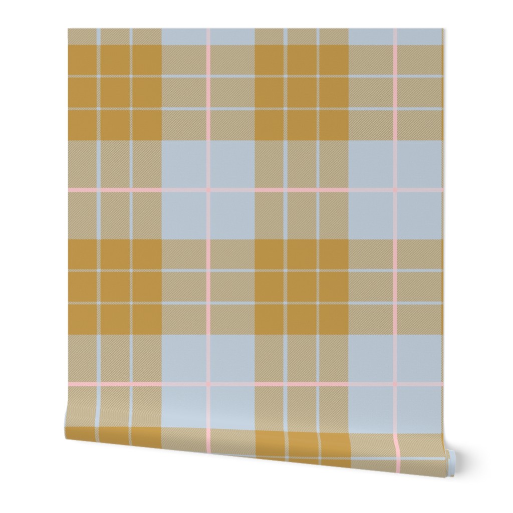 Versailles Fog Plaid ~ Gilt