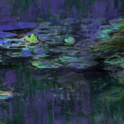 Claude Monet ~ Waterlilies ~ At Night