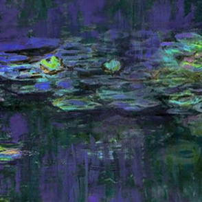 Claude Monet ~ Waterlilies ~ At Night