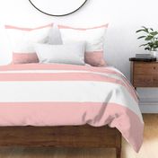 Light Pink and White XL Stripes