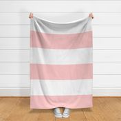 Light Pink and White XL Stripes