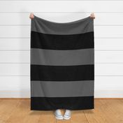 Black and Charcoal Gray XL Stripes